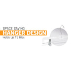 Clear Skirt & Pant Hangers with Adjustable Clips 14"