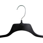 Non-Slip Sweater Hangers with Swivel Hooks Black 17" (10 Pack)