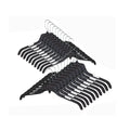 Plastic Hangers with Swivel Hooks Black 15" / 17"