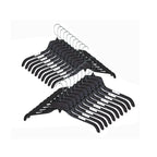 Plastic Hangers with Swivel Hooks Black 15" / 17"