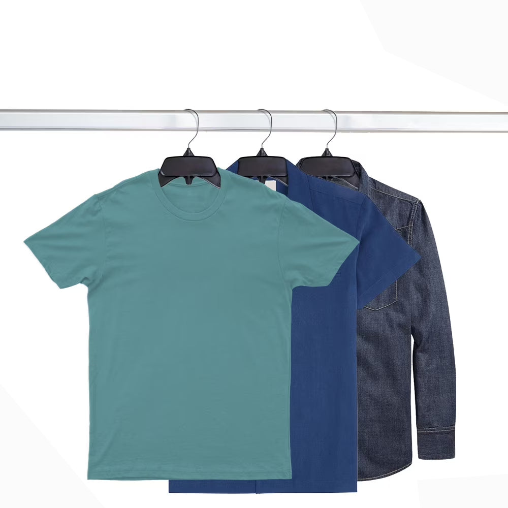 Plastic Hangers with Swivel Hooks Black 15" / 17"