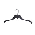 Plastic Shirt Hangers with Swivel Hooks Black 19" (Pack of 10)