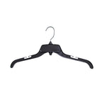 Plastic Shirt Hangers with Swivel Hooks Black 19" (Pack of 10)
