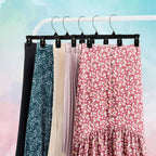 Pant & Skirt Hangers with Extra Long Pinch Clips 12"
