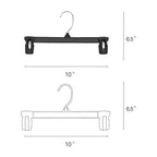 Pant & Skirt Hangers with Swivel Hooks 10" (100 Pack)