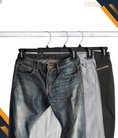 Pants Hangers (8/10/12/14 Inch) -- 100 Pack